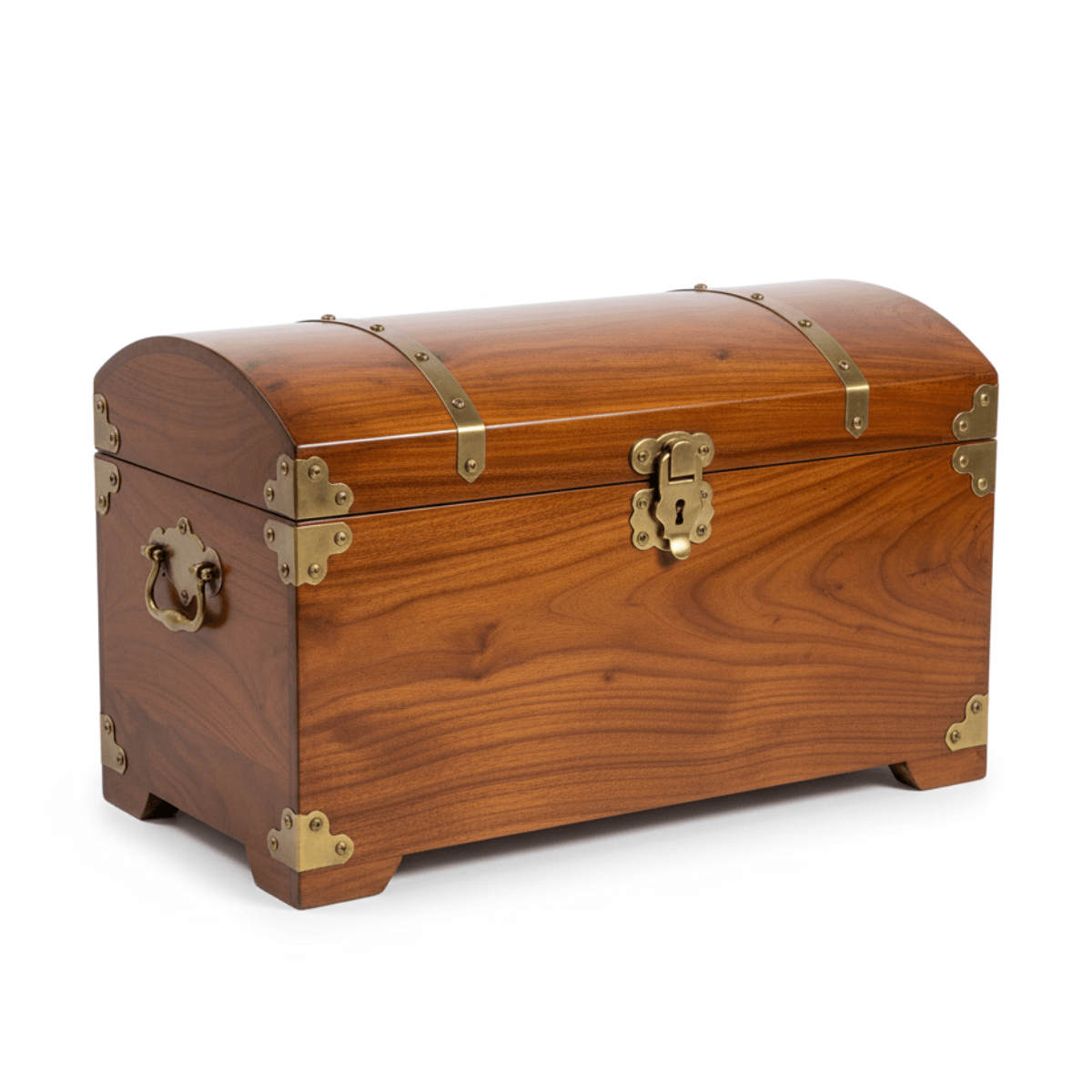 Corvex Solid Wood Vintage Steamer Storage Trunk Box